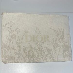 Dior beauty Cream Floral Clutch GWP